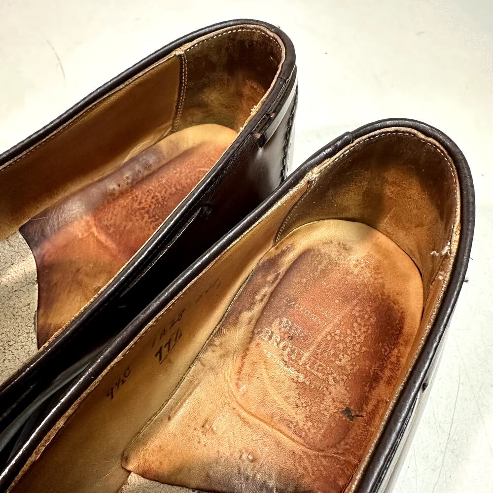 FULLY RESOLED Alden x Brooks Brothers 771 Brown Calfskin Tassel Loafer USA 9.5 C - Picture 10 of 12